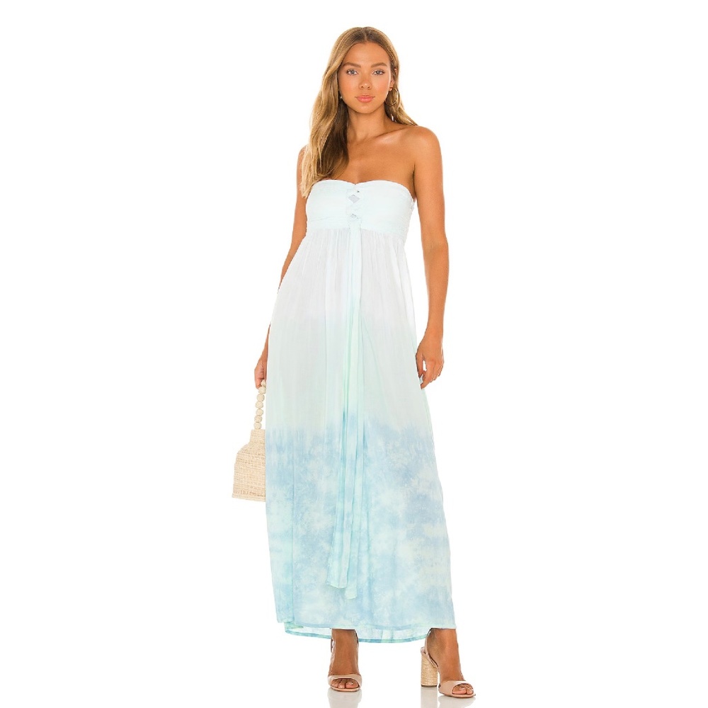 Tiare Hawaii Jasmine Maxi Dress in Lagoon